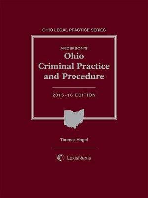 cover image of Anderson's Ohio Criminal Practice and Procedure